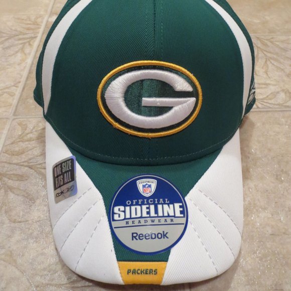 Reebok Other - NFL Green Bay Packers Baseball Cap Hat, Green & White (72)